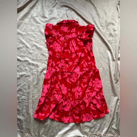 Umgee Pink and Red Floral Dress - Picture 4 of 7